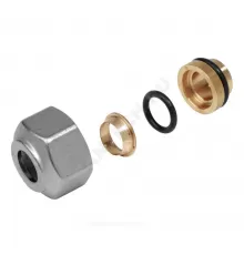 Соединитель латунь для медных труб база 16мм Дн 10х16 обжим/ВР R178 Giacomini R178X012