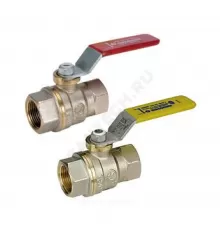 Кран шаровой DADO латунь никель газ R950 Ду 10 Ру12 ВР полнопроходной рычаг Giacomini R950X002