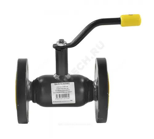 Кран шаровой сталь 09Г2С Ballomax КШТ 60.113 Ду 32 Ру40 фл L=180мм полнопроходной BROEN КШТ 60.113.032.А.40