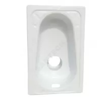 Чаша Генуя сталь со смещенным сливом без комплекта Сантэкс (Гомель)