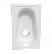 Чаша Генуя сталь со смещенным сливом без комплекта Сантэкс (Гомель)