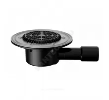 Воронка кровельная VB 510.1 F с горизонтальным выпуском PP Дн 40/50 с листвоуловителем, прижимным фланцем Fachmann 01.190