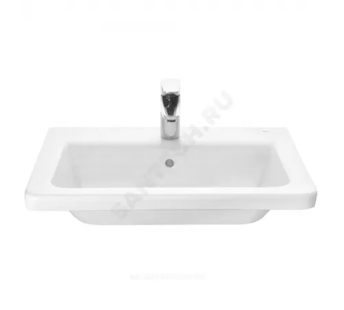 Умывальник мебельный The Gap Unik 60 1 отверстие под смеситель по центру белый Roca 327472000