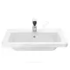 Умывальник мебельный The Gap Unik 60 1 отверстие под смеситель по центру белый Roca 327472000