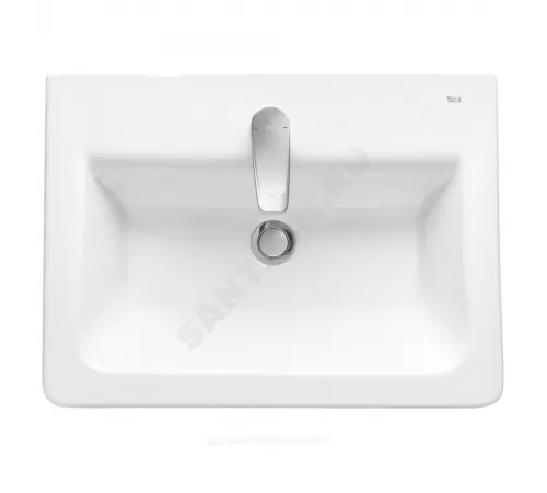 Умывальник мебельный The Gap Unik 60 1 отверстие под смеситель по центру белый Roca 327472000