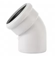 Отвод PP-MD бесшумная светло-серый Skolan Safe SKB Дн 110х45гр (DN110) б/нап в/к Ostendorf 335120