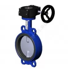 Затвор дисковый поворотный чугун VPI4449-08EP Ду 50 Ру16 межфл с редуктором диск нерж манжета EPDM Tecofi VPI4449-08EP0050