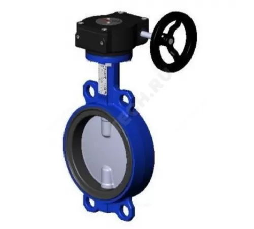 Затвор дисковый поворотный чугун VPI4449-08EP Ду 50 Ру16 межфл с редуктором диск нерж манжета EPDM Tecofi VPI4449-08EP0050