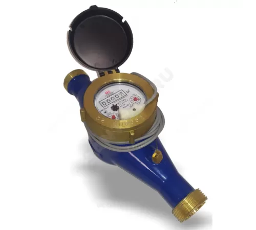 Счётчик х/в крыльчатый многоструйный Ду 40 Ру16 Qn=10 м3/ч 50С L=300мм резьба импульсный Б/К класс C IP54 МВСХд Водомер