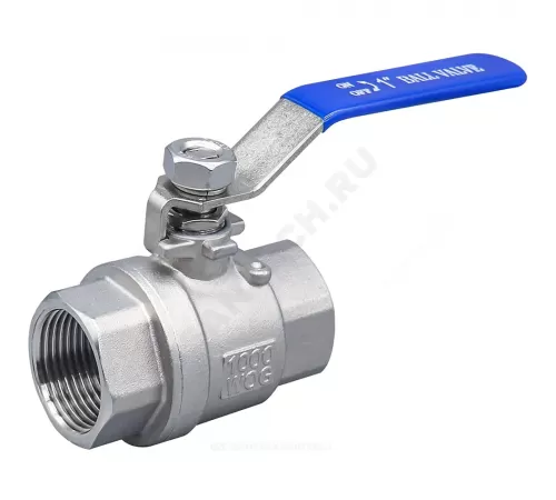 Кран шаровой нерж SS304 Ду 40 Ру63 ВР L=93мм полнопроходной Benarmo