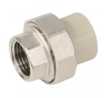 Муфта PP-R комбинированная разъемная серая Дн 25х1/2" ВР VALFEX 10155115Г