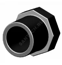 Втулка НПВХ переходная Дн 32х1/2" Ру10 ВР под клеевое соединение Агригазполимер 206-053