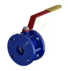 Кран шаровой сталь 11с67п укороченный Ду 32 Ру16 фл L=65мм полнопроходной Маршал СУФ.00.1.016.032