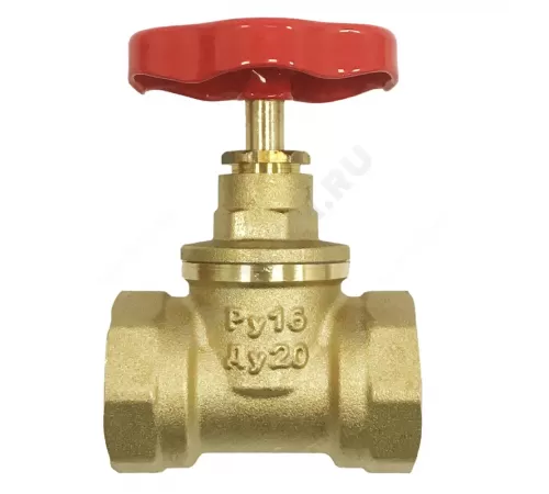 Клапан запорный латунь 15б1п Ду 15 Ру16 ВР прямой SantechSystems