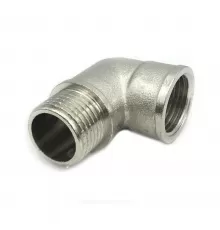 Угольник латунь никель Ду 20 (3/4") ВР/НР SantechSystems