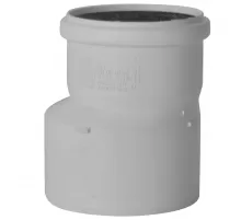 Переход PP-H эксцентрический бесшумный белый Дн 110х75 б/нап в/к Rehau 11214041002