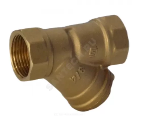 Фильтр сетчатый Y-образный латунь Ду 25 Ру20 1" ВР ФС с пробкой SantechSystems
