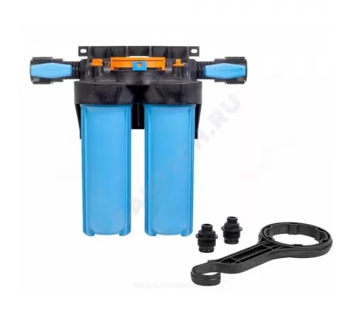 Корпус фильтра 1 М Т2 1" ВР 2-ст без картриджей Slim Line 10" Джилекс 9095