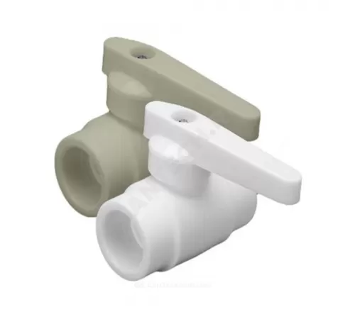 Кран шаровой PP-R серый Дн 40 внутренняя пайка Стандарт RTP (РосТурПласт) 18139