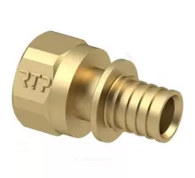 Муфта для PE-X/PE-RT труб аксиальная латунь Дн 32х3/4" ВР RTP (РосТурПласт) 29296