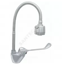 Смеситель для кухонной мойки хирургический локтевой одноручный гибкий излив Д18 Престиж ЦС-СМ 27/2ш М-44 Центр Сантехники (Подольск) ПП800520
