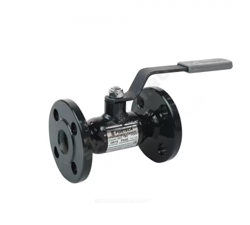 Кран шаровой сталь 11с67п Ду 15 Ру40 фл L=130мм полнопроходной FORTECA 193.1.015.040