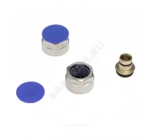 Евроконус для PE-X труб обжим латунь Дн 16х2,2х3/4" с накидной гайкой RAUTITAN flex Rehau 12663521003