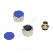 Евроконус для PE-X труб обжим латунь Дн 16х2,2х3/4" с накидной гайкой RAUTITAN flex Rehau 12663521003