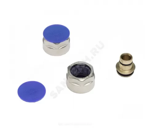 Евроконус для PE-X труб обжим латунь Дн 16х2,2х3/4" с накидной гайкой RAUTITAN flex Rehau 12663521003