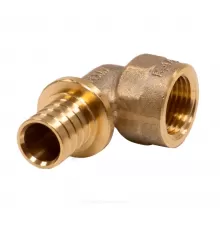 Угольник для PE-X труб аксиальный латунь Дн 25х1" ВР MX Рехау 11093571001