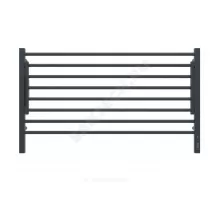 Полотенцесушитель электрический сталь Лесенка 273 Вт 1000х600мм 8П со встроенным диммером справа черный муар Горизонт Терминус 4670078543325