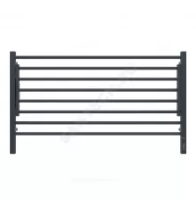 Полотенцесушитель электрический сталь Лесенка 273 Вт 1000х600мм 8П со встроенным диммером справа черный муар Горизонт Терминус 4670078543325