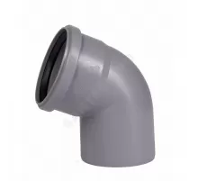 Отвод PP-H серый HT HTB Дн 110х67гр б/нап в/к Ostendorf 115130