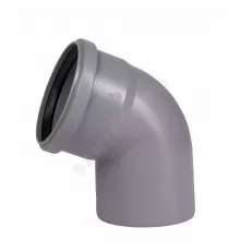 Отвод PP-H серый HT HTB Дн 110х67гр б/нап в/к Ostendorf 115130