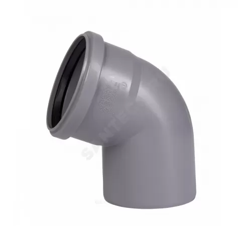 Отвод PP-H серый HT HTB Дн 110х67гр б/нап в/к Ostendorf 115130