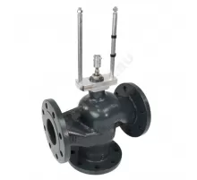 Клапан регулирующий чугун TRV-3 смесительно-разделительный Ду 150 Ру16 фл Kvs=400м3/ч под электропривод Теплосила TRV-3-150-400