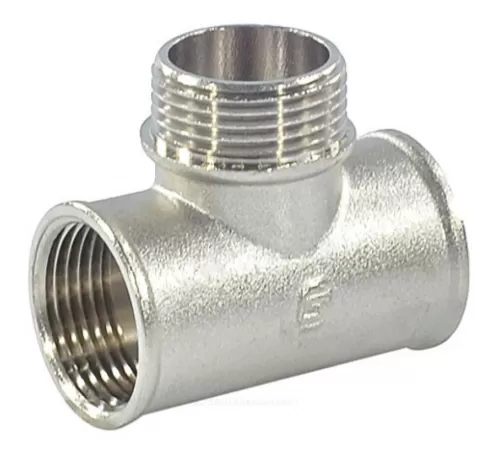 Тройник латунь никель Ду 20 (3/4") ВР/НР/ВР SantechSystems