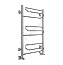 Полотенцесушитель водяной нерж сталь Лесенка (1/2") ВР 500х800мм 9П нижнее подключение Юпитер Терминус 4670078530448