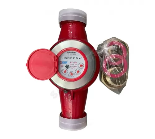 Счётчик г/в крыльчатый многоструйный Ду 50 Ру16 Qn=15 м3/ч 90С L=300мм резьба В/К ВК-Г Метер