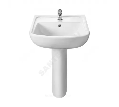 Умывальник подвесной Лонги 45 1 отверстие под смеситель по центру Santek 1.WH50.1.753