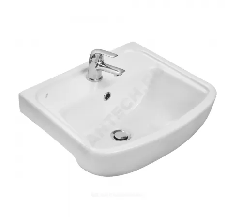 Умывальник подвесной Лонги 45 1 отверстие под смеситель по центру Santek 1.WH50.1.753