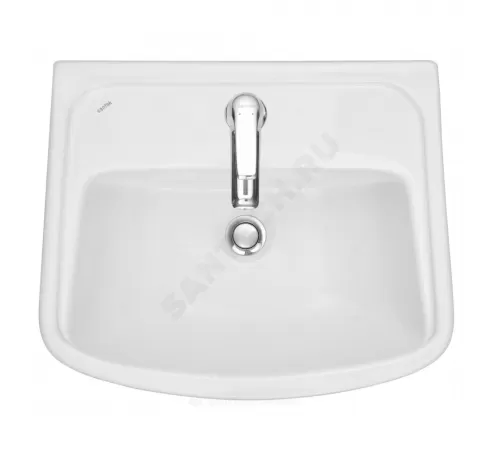 Умывальник подвесной Лонги 55 1 отверстие под смеситель по центру Santek 1.WH50.1.755