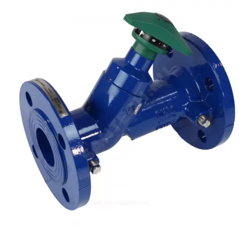 Клапан балансировочный ручной чугун Ду 40 Ру16 Тмакс=120 оС фл Kvs=34.8м3/ч с измерительными ниппелями Benarmo