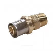 Муфта для МП/PE-X труб латунь пресс Дн 16х1/2" НР RM107 Giacomini RM107Y033