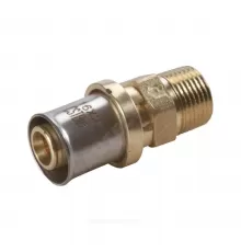 Муфта для МП/PE-X труб латунь пресс Дн 16х3/4" НР RM107 Giacomini RM107Y043