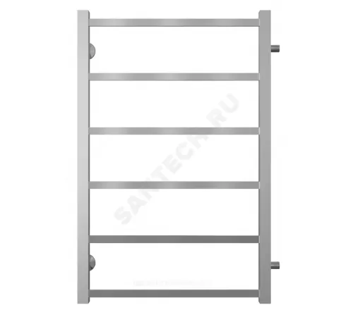Полотенцесушитель водяной нерж сталь Лесенка Ду 25 (1/2") НР 288 Вт 500х806мм 6П боковое подключение Вега Терминус 4620768886645