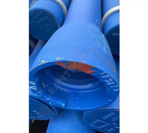 Труба чугун ВЧШГ RJ/ВРС Ду 100 L=6м раструбная с ЦПП с наружным цинково-алюминиевым и лаковым покрытием Свободный Сокол