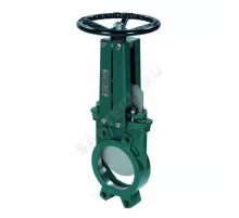 Задвижка шиберная односторонняя чугун VG4400-001NI Ду 50 Ру10 межфл со штурвалом уплотнение: NBR Tecofi VG4400-001NI0050