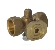 Кран для манометра 3-ходовой латунь 11б18бк(ф)2 Ду 15 Ру16 ВР G1/2" без рукоятки с фланцем Пензапромарматура 013011100