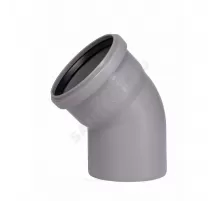 Отвод PP-H серый HT HTB Дн 110х45гр б/нап в/к Ostendorf 115120